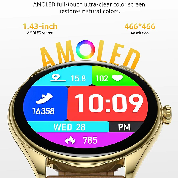 Фото - Смарт-часы HOCO Y22 AMOLED Smart sports watch(call version) Black (6942007628983)