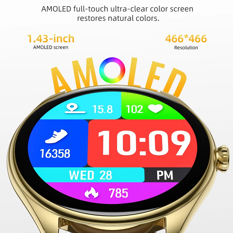 Фото - Смарт-часы HOCO Y22 AMOLED Smart sports watch(call version) Silver (6942007628990)