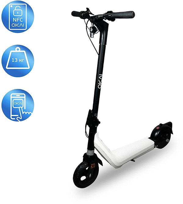 Фото - Электросамокат OKAI Zippy ES50С Black 8'' (ES50C-B)