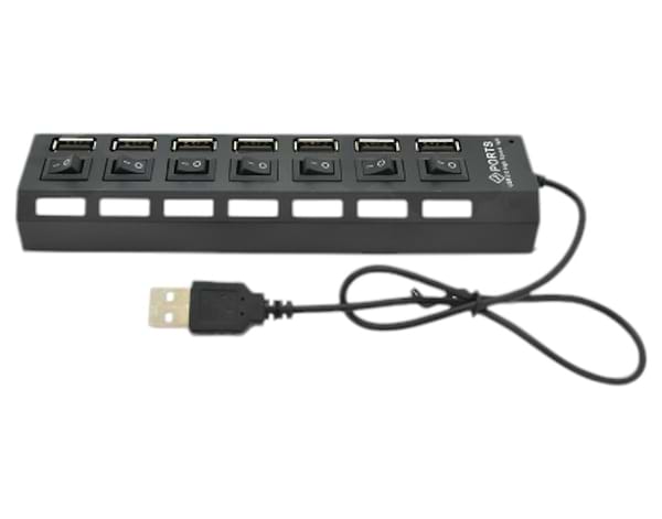 Фото - Хаб USB Voltronic USB 2.0 7 портов Black (YT-H7SHS-B)