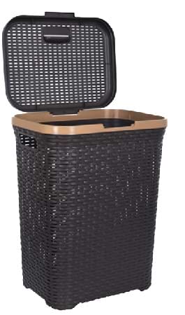 Корзина для белья VIOLET HOUSE 0726 Роттанг BROWN с/к 55 л