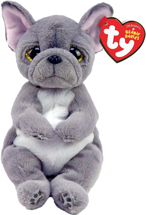 Мягкая игрушка глазастик TY Beanie Bellies Серый пес "WILFRED" 25 см (43212)