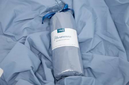 Простынь двуспальная ТЕП ВДОХНОВЕНИЕ с резинкой 200х200 с Голубой (2-04019_26858)