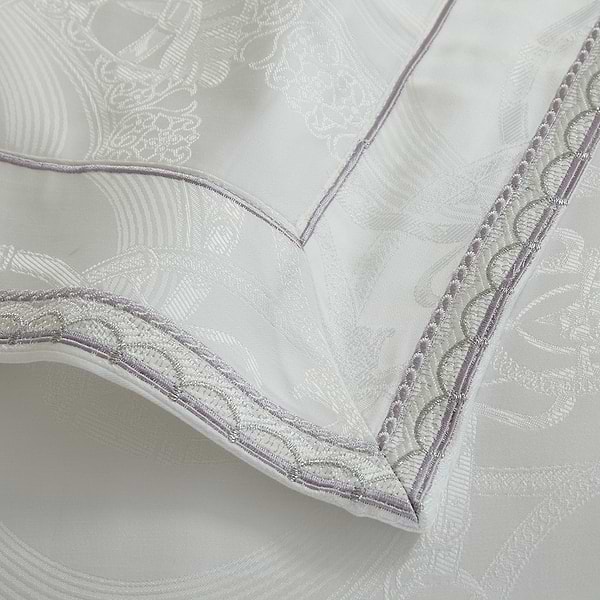 Фото - Комплект постільної білизни Word of Dream Т8017 Білі ночі жаккард 2х150х215 білий (19307)