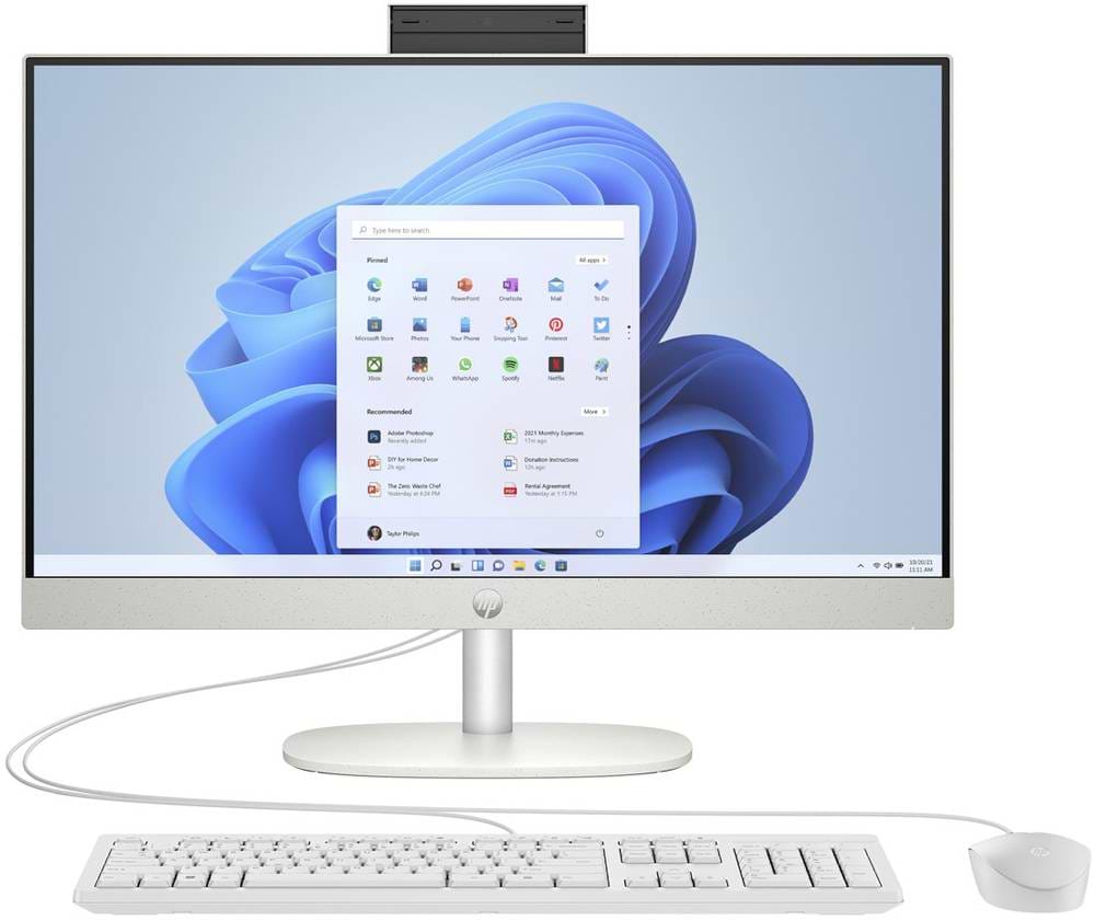 Компьютер-моноблок HP 24-cr0000ua AiO (95Z22EA) Shell White - Фото 1