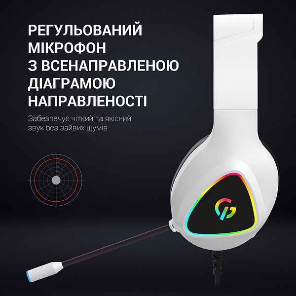 Фото - Гарнітура дротова ігрова GamePro HS615 RGB