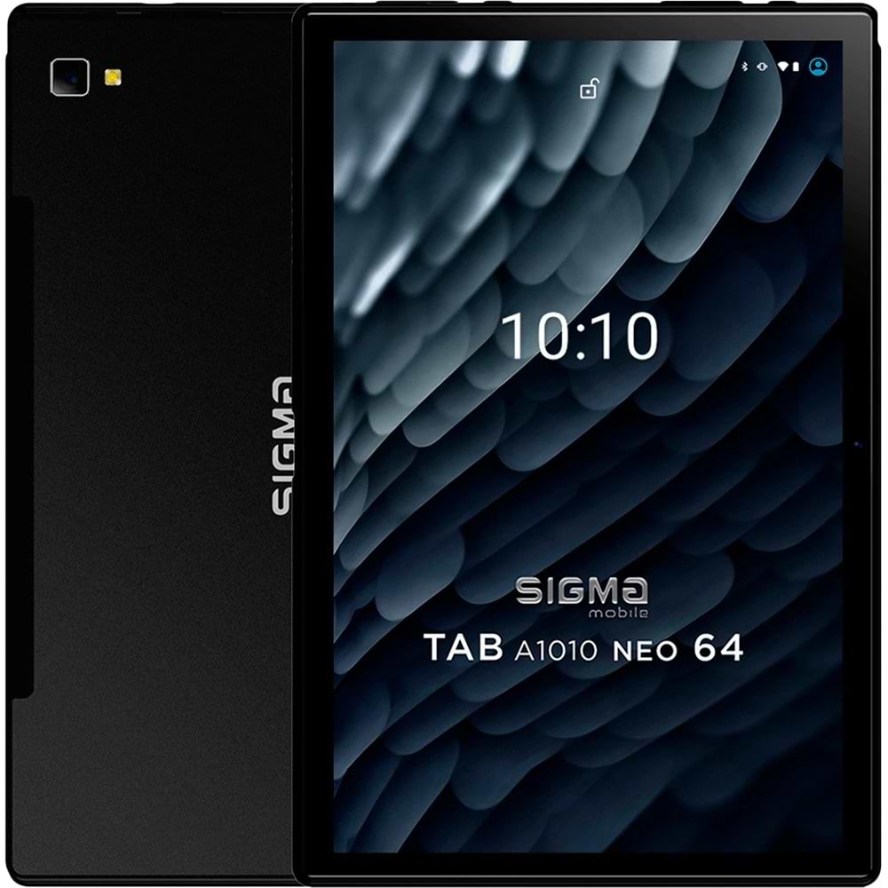 Планшет Sigma mobile Tab A1010 Neo 4/64GB 4G Dual Sim Black+чехол-книга - Фото 1