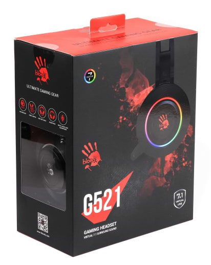 Фото - Гарнитура проводная игровая Bloody G521 (Black)