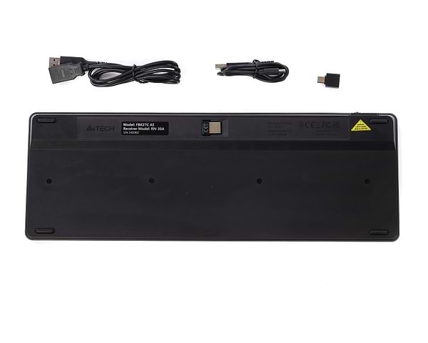 Фото - Клавіатура бездротова A4tech FBK27C AS (Black)