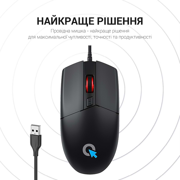 Фото - Мышь проводная OfficePro M115 Black