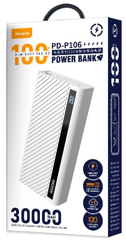Фото - Уценка - Батарея мобильная Proda 30000 mAh White (PD-P106-WH)