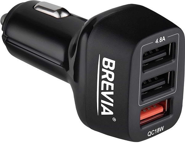 Фото - Автомобільний зарядний пристрій Brevia ePower TriDrive 42W 3xUSB-A (46042TUB)