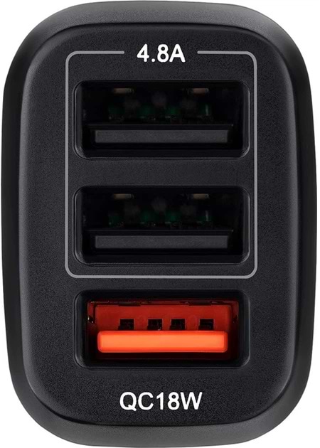 Фото - Автомобільний зарядний пристрій Brevia ePower TriDrive 42W 3xUSB-A (46042TUB)