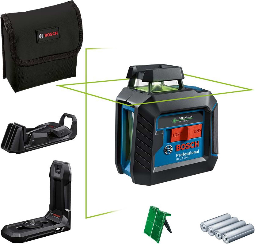 Вимірювальний пристрій Bosch Professional GLL2-20G+LB10+DK10 (0.601.065.000)
