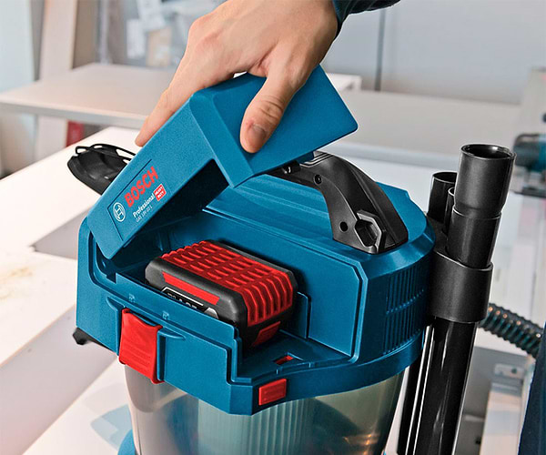 Фото - Пылесос для сухой уборки без мешка Bosch GAS 18V-10 L без АКБ и ЗУ (0.601.9C6.302)