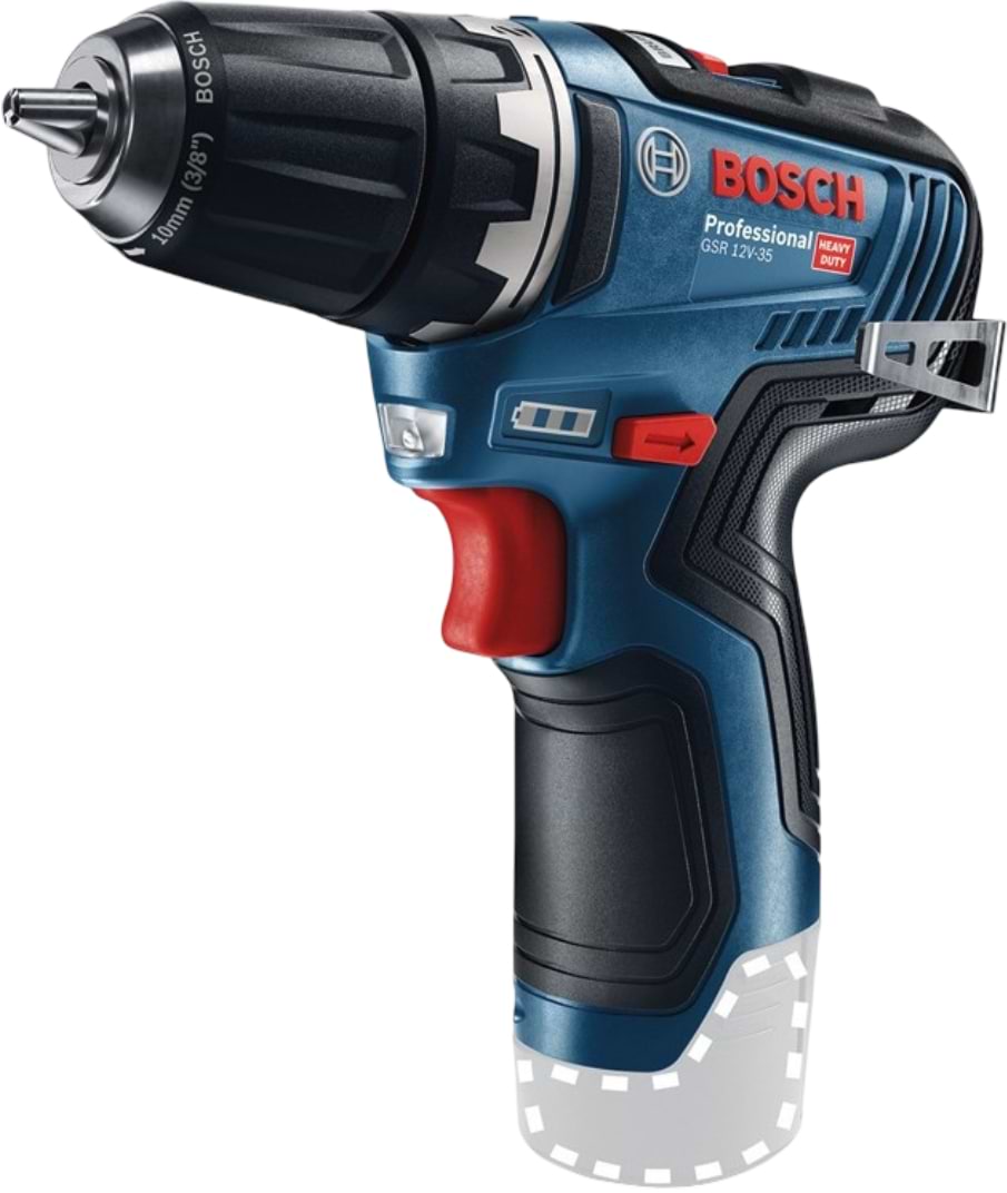 Дриль-шуруповерт Bosch Professional GSR 12V-35 12В без АКБ та ЗП (0.601.9H8.000)