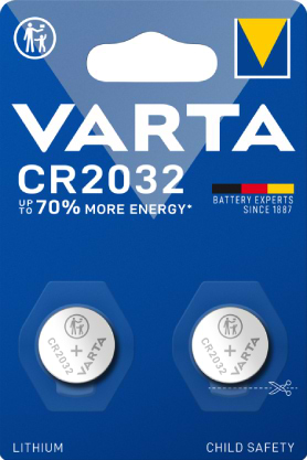 Батарейка тип CR2032 Varta CR2032 блістер, 2 шт. (06032101402) - Фото 1