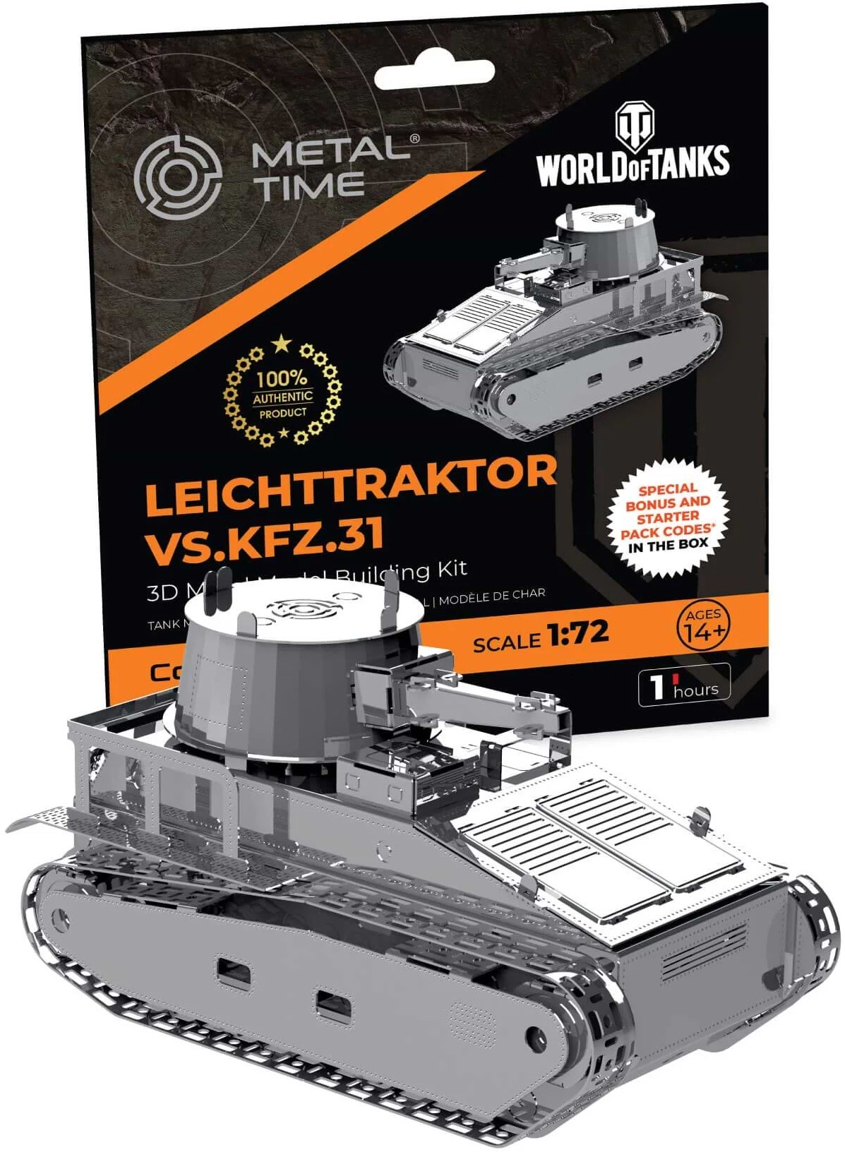 Металлический конструктор Metal Time Leichttraktor Vs.Kfz.31 (MT063) - Фото 1