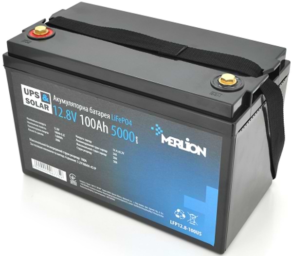 Фото - Аккумулятор для ИБП Merlion LiFePO4 12.8V 100A (LFP12-100US)