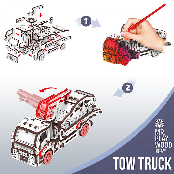 Фото - 3D пазли Mr.Playwood Евакуаторконструктор (10805)