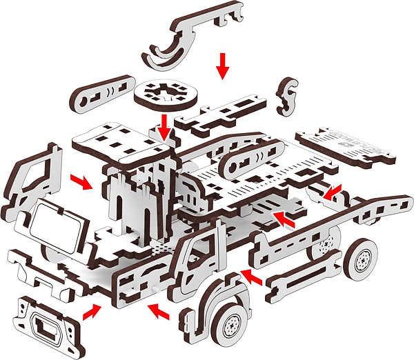 Фото - 3D пазли Mr.Playwood Евакуаторконструктор (10805)