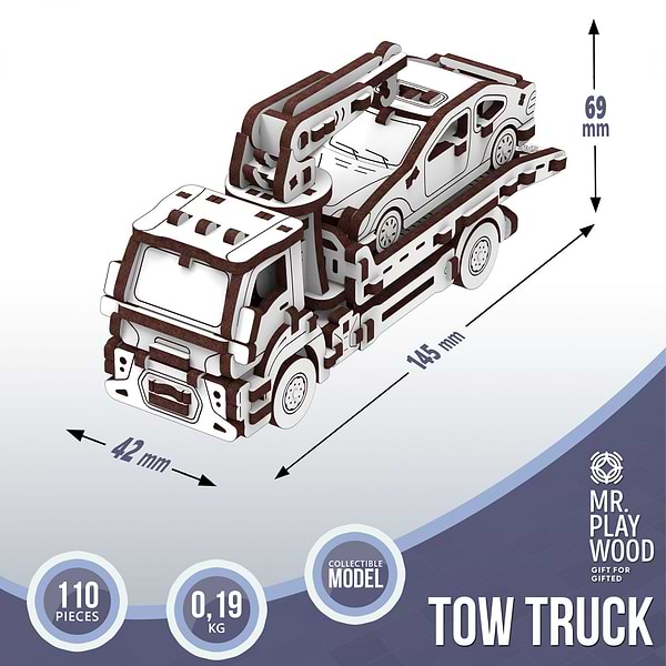 Фото - 3D пазли Mr.Playwood Евакуаторконструктор (10805)