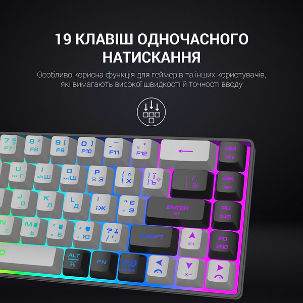 Фото - Клавіатура бездротова ігрова GamePro Wireless (GK935)
