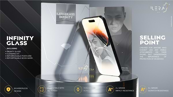 Фото - Захисне скло для смартфону ILera Infinity Full Cover Glass for iPhone 15 (iLin15)
