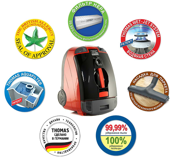 Пылесос моющий Thomas Twin Helper Aquafilter купить - цена ...