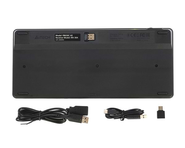 Фото - Клавиатура беспроводная A4tech FBK26C AS (Black)
