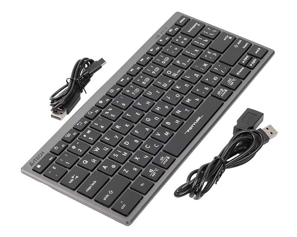 Фото - Клавіатура бездротова A4tech Fstyler FBX51C (Grey)