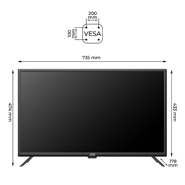 Фото - Телевізор JVC LT-32MU238