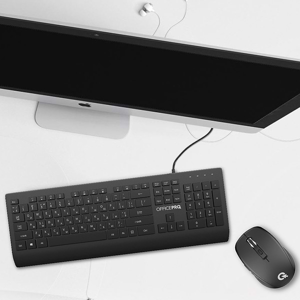 Фото - Клавіатура дротова OfficePro SK360 Black
