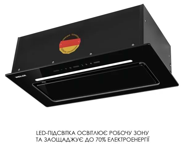 Фото - Вытяжка встраиваемая Weilor LUMINA WBG 65 BLACK