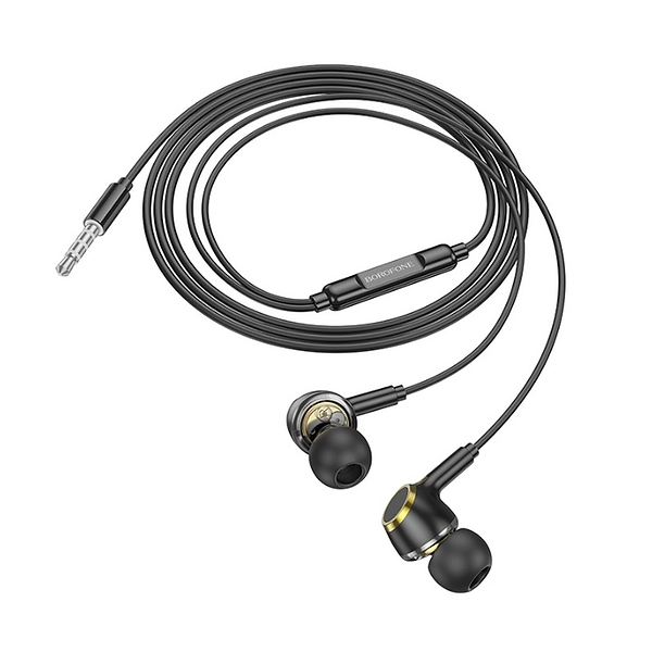 Фото - Навушники вкладиші дротові BOROFONE BM90 Black (6941991109812)