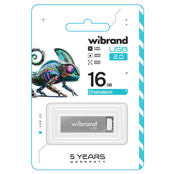 Фото - Флеш USB Wibrand USB 2.0 Chameleon 16Gb Silver (WI2.0/CH16U6S)