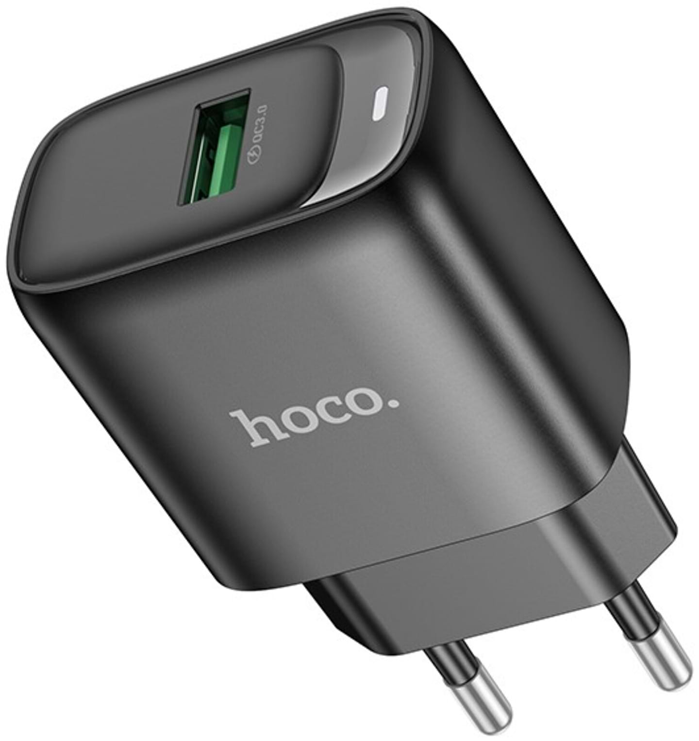 Мережевий зарядний пристрій HOCO C140AQC3.0 charger(EU) Black (6942007627788)
