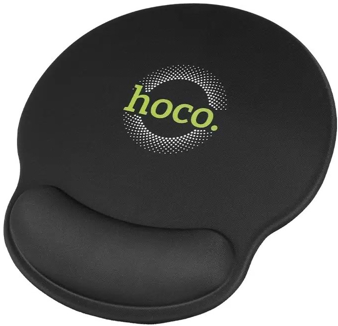 Коврик для мыши HOCO GM30 Polar Fox mouse pad with wrist support Black (6942007623339) - Фото 1