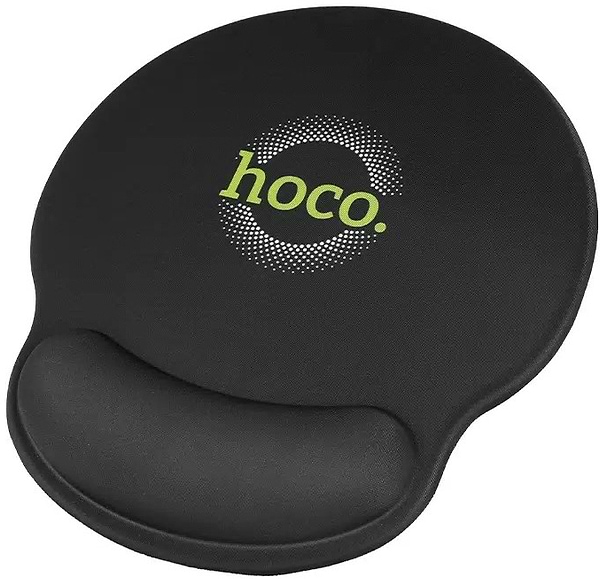 Фото - Коврик для мыши HOCO GM30 Polar Fox mouse pad with wrist support Black (6942007623339)