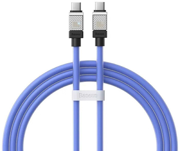 Фото - Кабель синхронізації даних Baseus CoolPlay Series Fast Charging Type-C to Type-C 100W 1m Blue (CAKW000203)