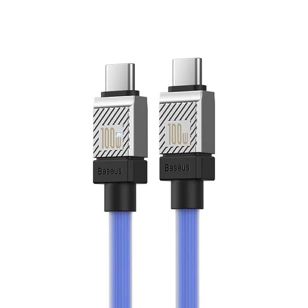 Фото - Кабель синхронізації даних Baseus CoolPlay Series Fast Charging Type-C to Type-C 100W 1m Blue (CAKW000203)