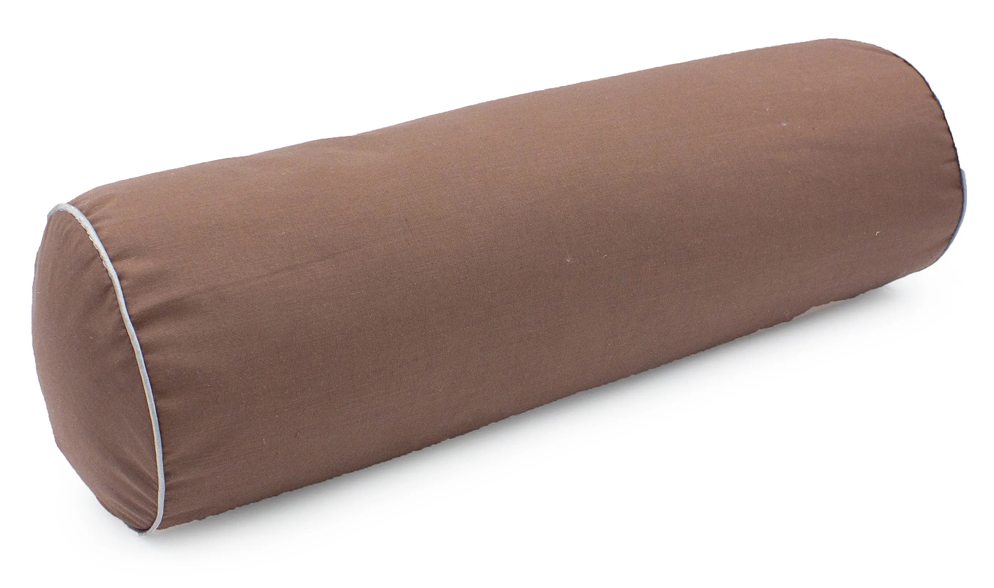 Подушка валик MirSon №8377 Naturale Line 19-1217 Chocolate Perla BamBoo 100х16 см (2200006252511)