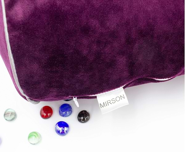 Фото - Подушка валик MirSon №8127 Velvet Line 28-0002 Excalibur EcoSilk 60х16 см (2200006249023)