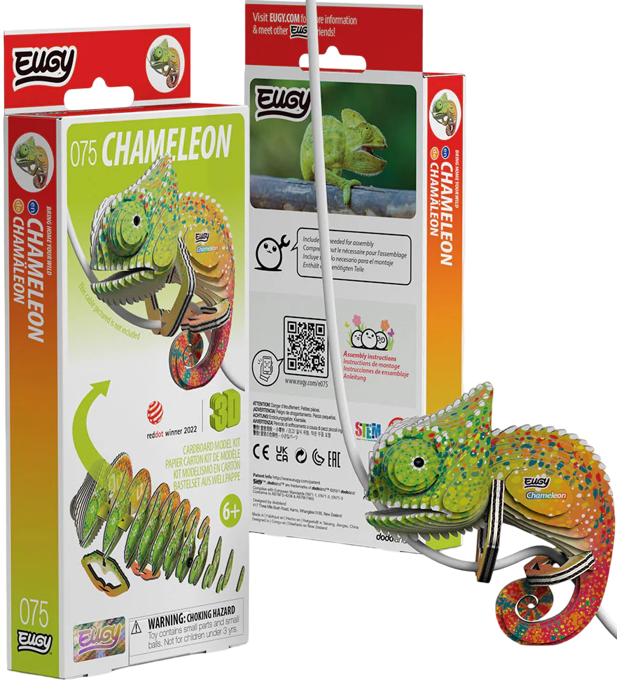 3D пазлы EUGY Зоопарк: Хамелеон (XEG-075)