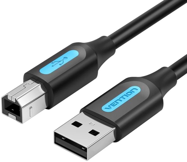 Кабель USB type A - USB type B Vention USB AM-BM, 2.0 м (COQBH)