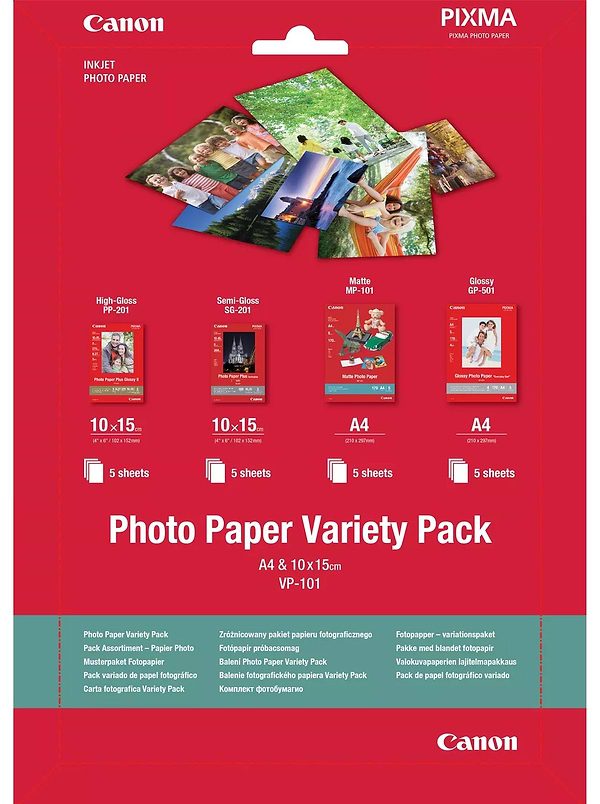 Фото - Фотопапір А4 Canon VARIETY-PACK S+A4 VP-101 (0775B079)