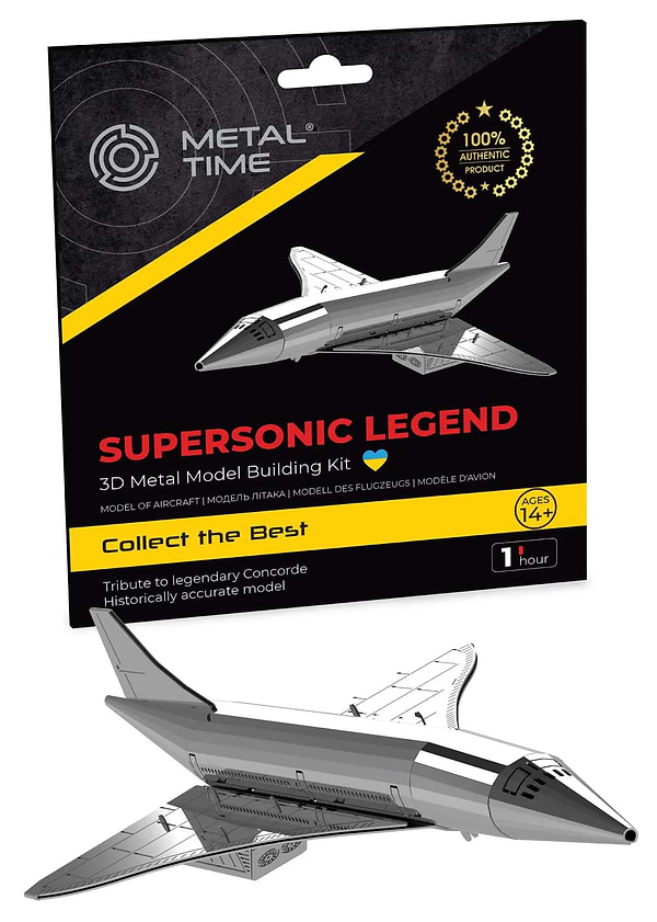 Фото - Металлический конструктор Metal Time Supersonic Legend Concorde Airplane (MT078) Фото - Металлический конструктор Metal Time Supersonic Legend Concorde Airplane (MT078)