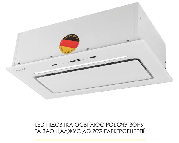 Фото - Вытяжка встраиваемая Weilor LUMINA WBG 65 WHITE