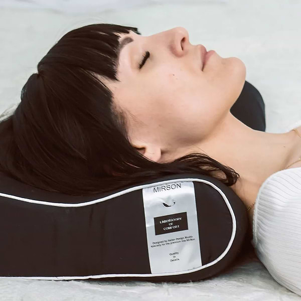 Фото - Подушка ортопедична MirSon №6092 Delicate satin Black Pearl 49х32х10.5 (2200003262469)