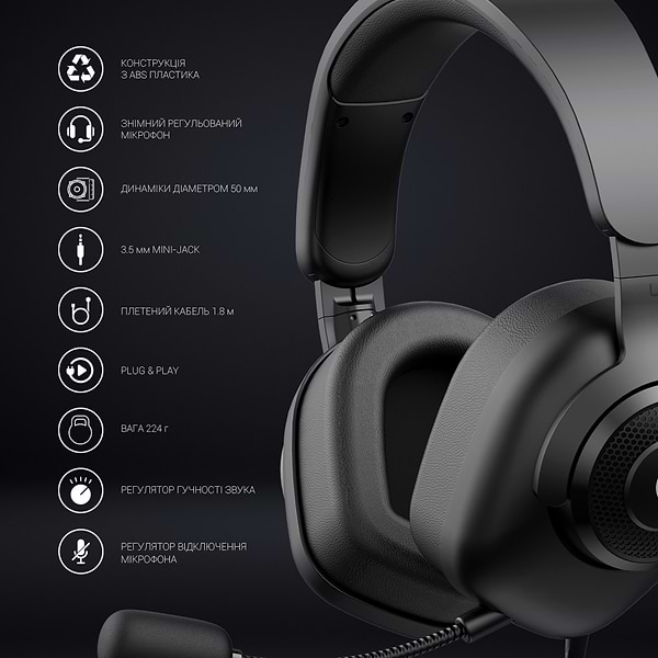 Фото - Гарнитура проводная игровая GamePro HS590B